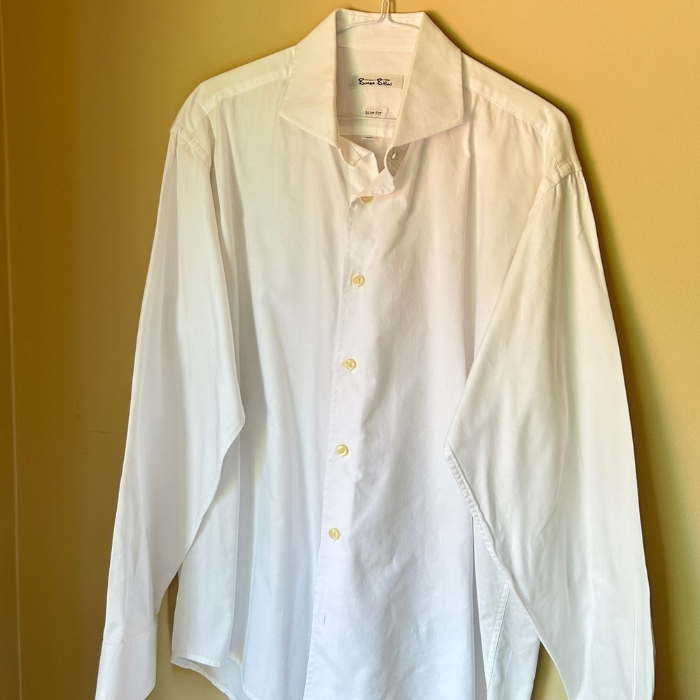 White button Down dress shirt by Burma Bibas